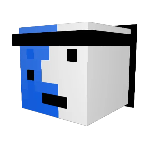 doomzerr Minecraft avatar head, 3D render
