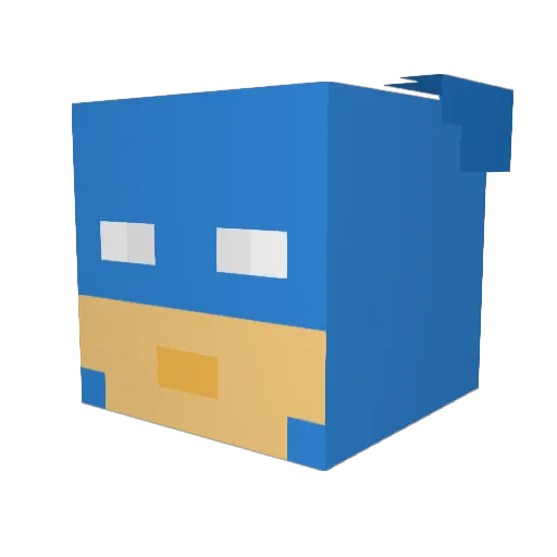 doooburt Minecraft avatar head, 3D render