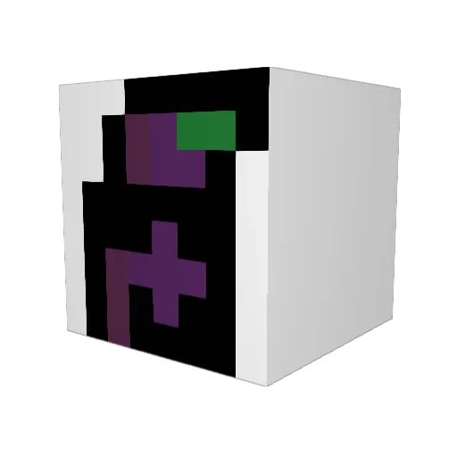 doooooooooog Minecraft avatar head, 3D render
