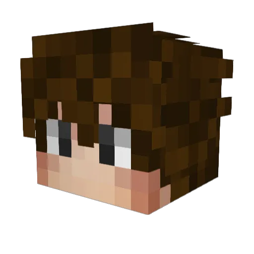 dooooz Minecraft avatar head, 3D render