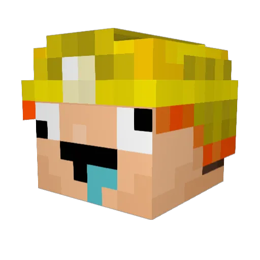 doorsmonster6 Minecraft avatar head, 3D render