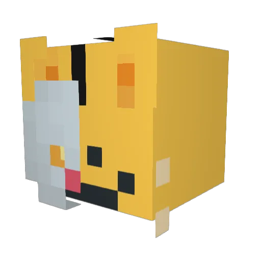 doortoe Minecraft avatar head, 3D render