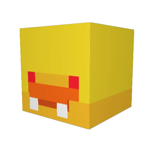 doortokaos Minecraft avatar head, 3D render