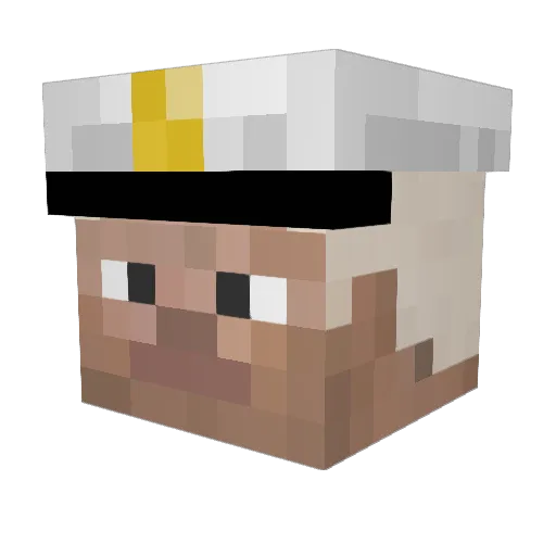 dootydut Minecraft avatar head, 3D render