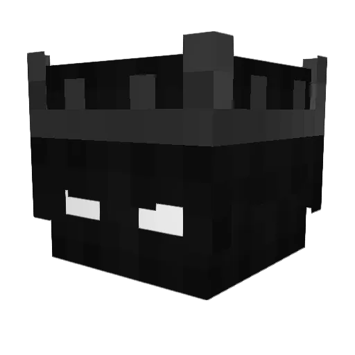 doovvo Minecraft avatar head, 3D render