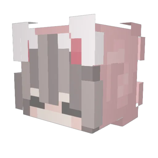 dopamineyz Minecraft avatar head, 3D render