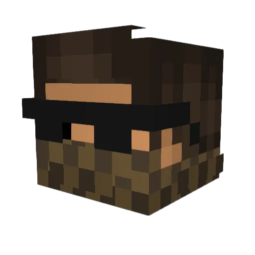 dopeassgangsta Minecraft avatar head, 3D render