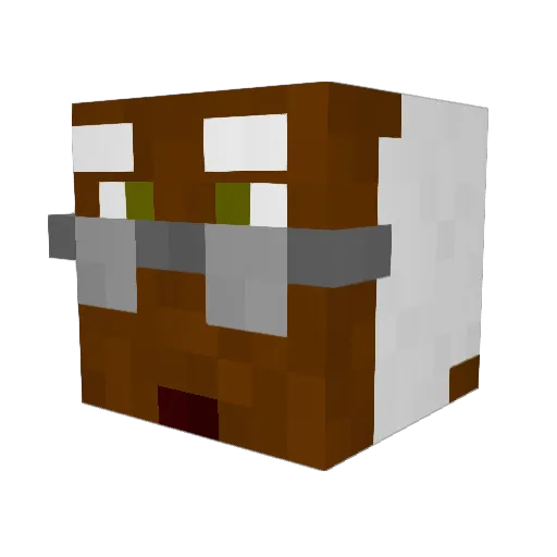 dopeheadz Minecraft avatar head, 3D render