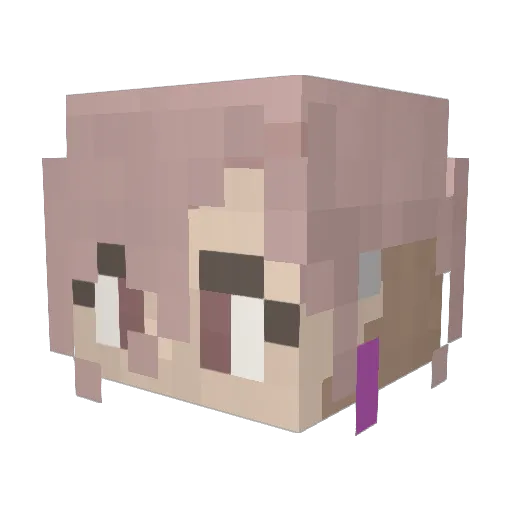 dopeoid Minecraft avatar head, 3D render