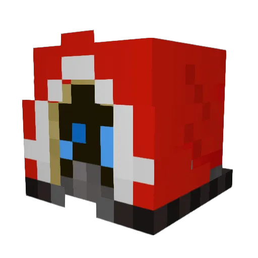 dopijus Minecraft avatar head, 3D render