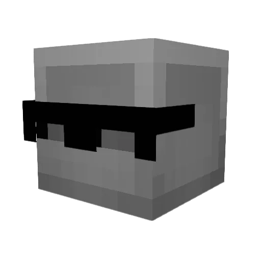 dopski Minecraft avatar head, 3D render