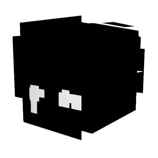 doqm Minecraft avatar head, 3D render