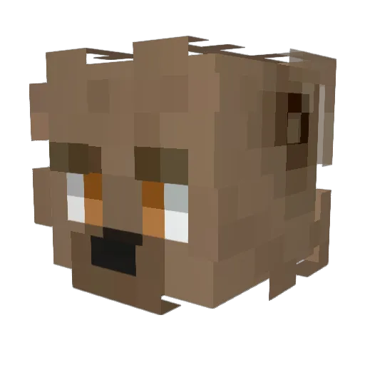 doqs Minecraft avatar head, 3D render