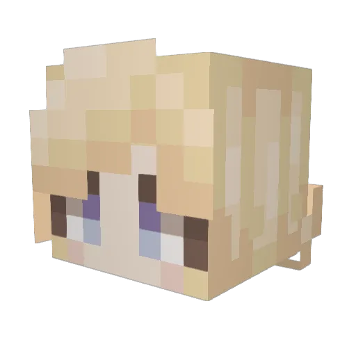 doqueroneverdie Minecraft avatar head, 3D render