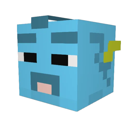 dora0630 Minecraft avatar head, 3D render