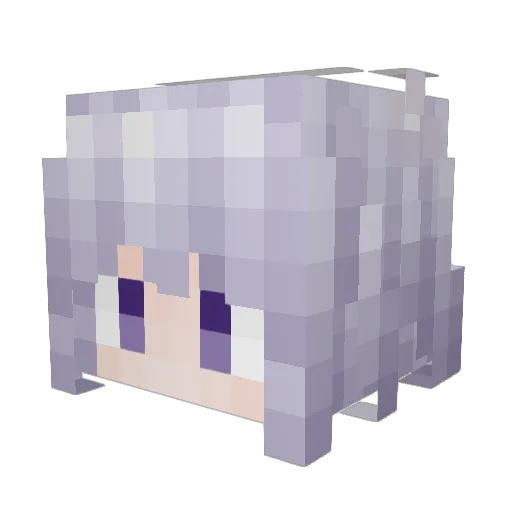 dora3185 Minecraft avatar head, 3D render