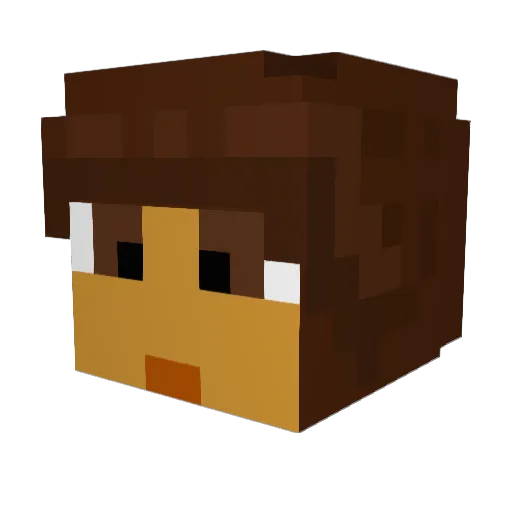 doradeexplorer Minecraft avatar head, 3D render