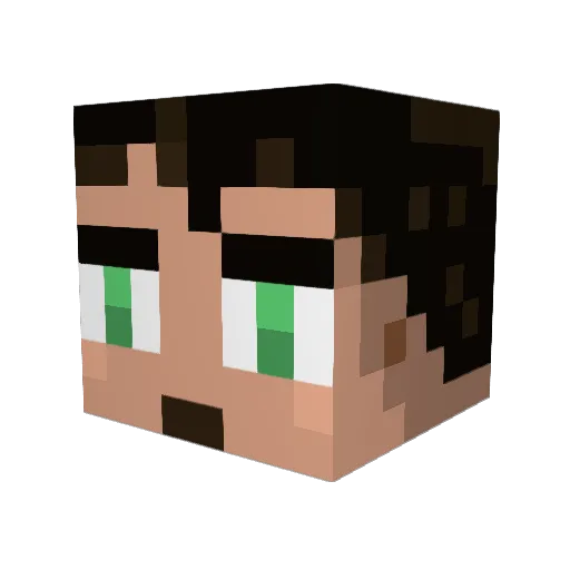 doradora_99 Minecraft avatar head, 3D render