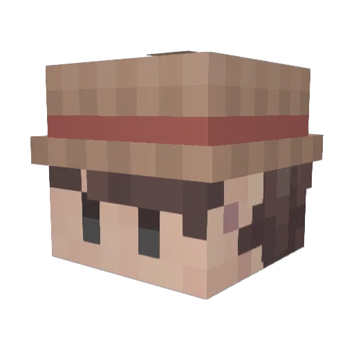 doran77 Minecraft avatar head, 3D render