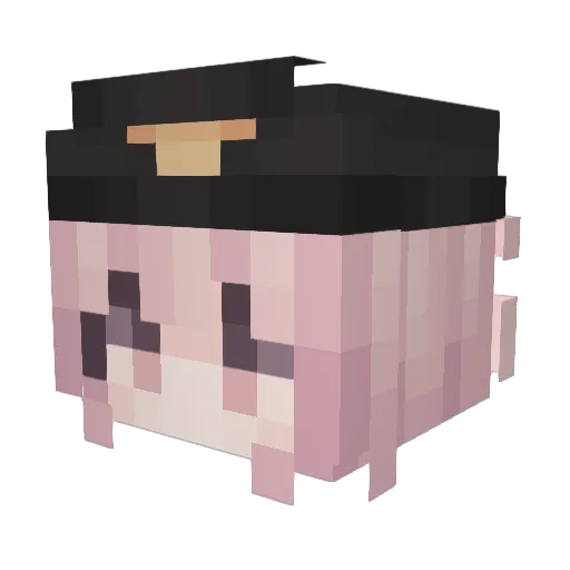doraraMC Minecraft avatar head, 3D render
