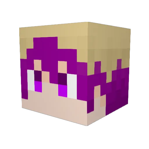 dorax2 Minecraft avatar head, 3D render