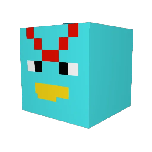 doraxplora Minecraft avatar head, 3D render