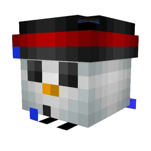 dordorcrafter Minecraft avatar head, 3D render