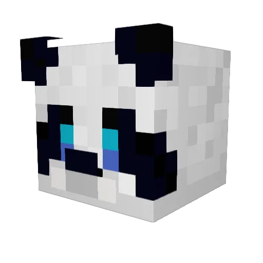 doresTT_12 Minecraft avatar head, 3D render