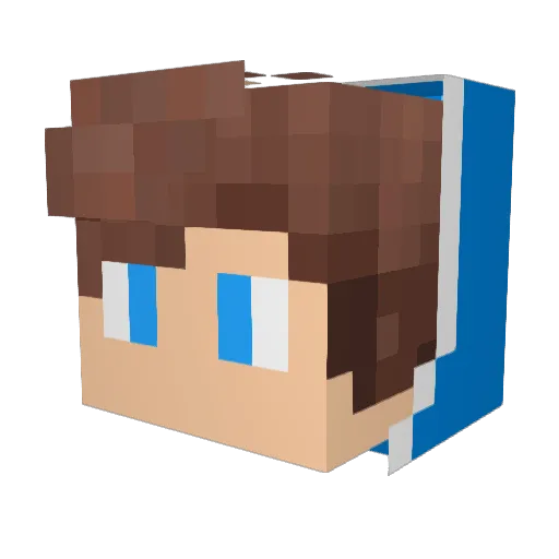 dorfe Minecraft avatar head, 3D render