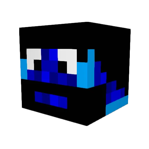 dorfkeeper Minecraft avatar head, 3D render