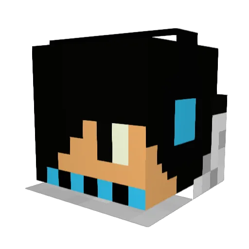 dorian_2000 Minecraft avatar head, 3D render