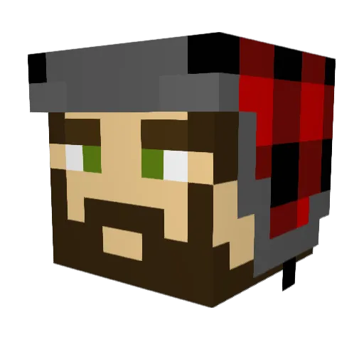 dorisQC Minecraft avatar head, 3D render