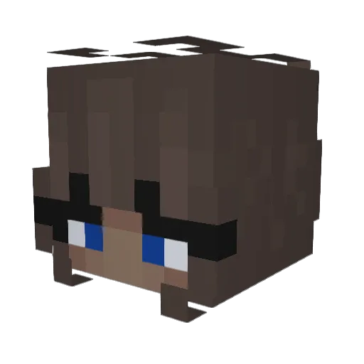 dorisek01 Minecraft avatar head, 3D render