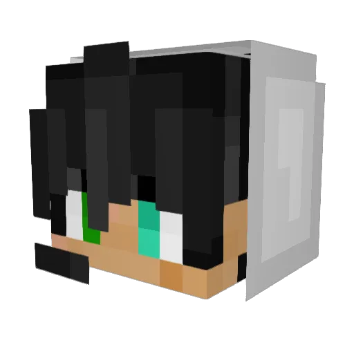dorito3d Minecraft avatar head, 3D render