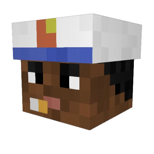 dorito55 Minecraft avatar head, 3D render