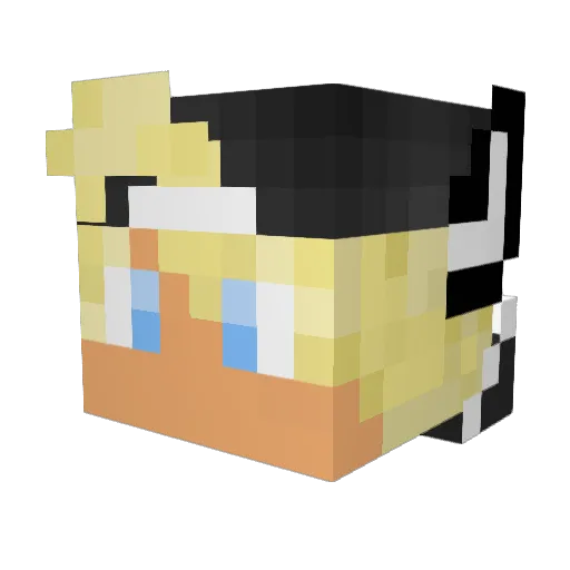 dorito_xy Minecraft avatar head, 3D render