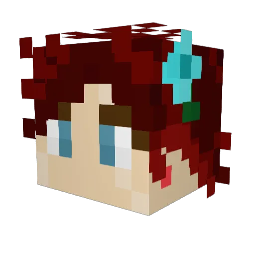 doritodt Minecraft avatar head, 3D render