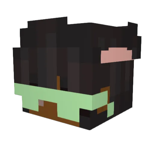 doritossssss Minecraft avatar head, 3D render