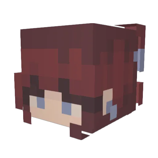 dorkygordon Minecraft avatar head, 3D render