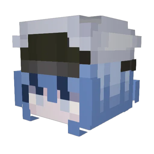 doro_c1 Minecraft avatar head, 3D render