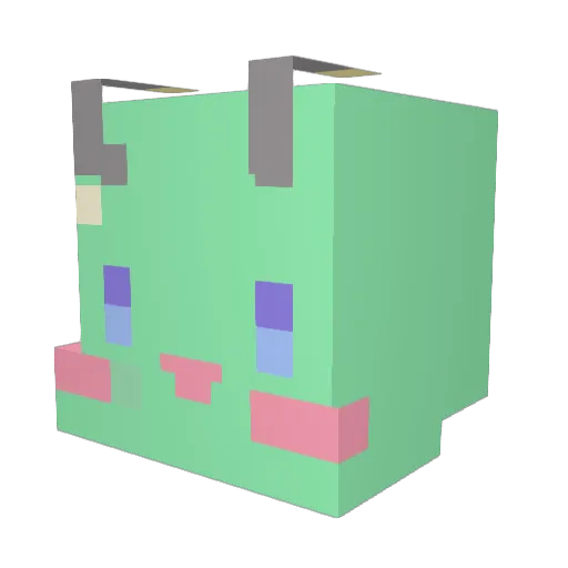 dorodorox3 Minecraft avatar head, 3D render