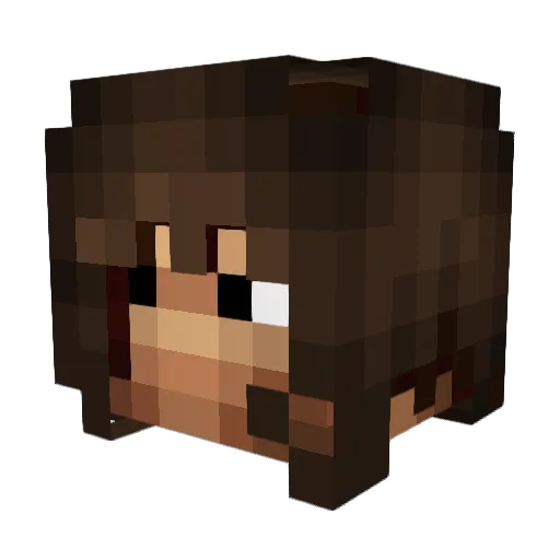 doronstudio Minecraft avatar head, 3D render