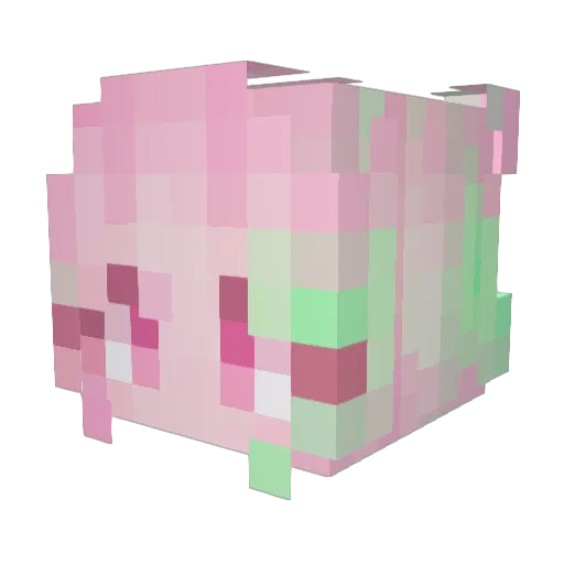 doroxin Minecraft avatar head, 3D render