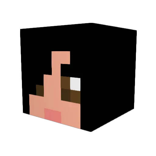 dorpy Minecraft avatar head, 3D render