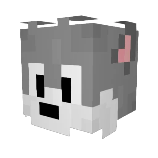 dortia Minecraft avatar head, 3D render