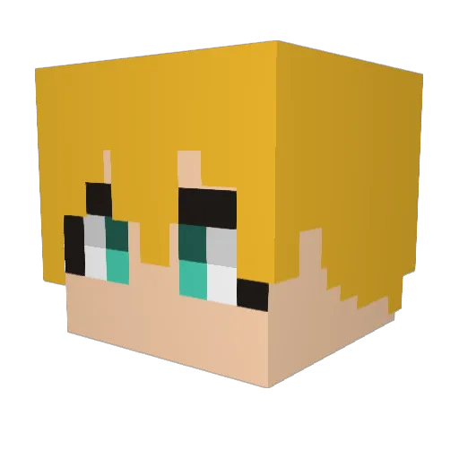 doru169 Minecraft avatar head, 3D render