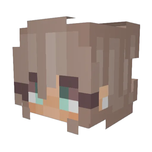 dorysnothere Minecraft avatar head, 3D render