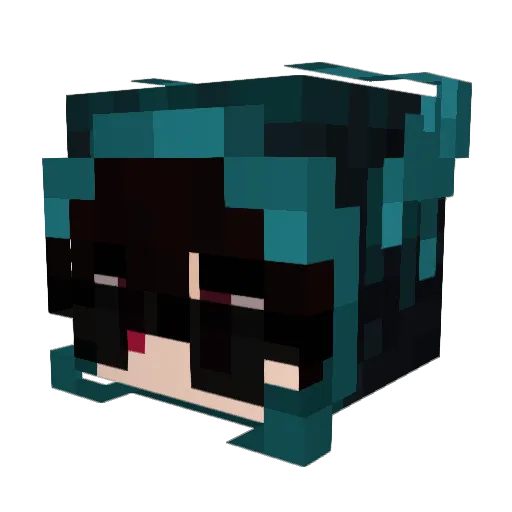 dos939 Minecraft avatar head, 3D render