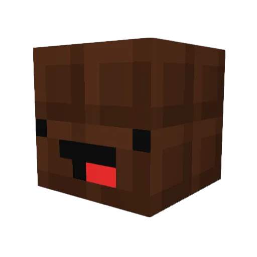 dosamigosdos Minecraft avatar head, 3D render