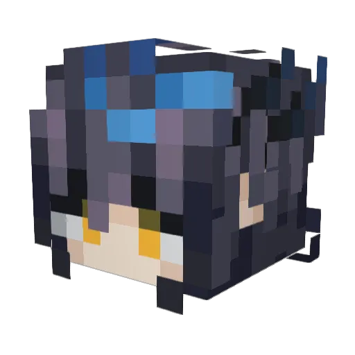 dosarta Minecraft avatar head, 3D render